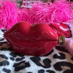Valentines Day Vintage Red Lip-Shaped Flask